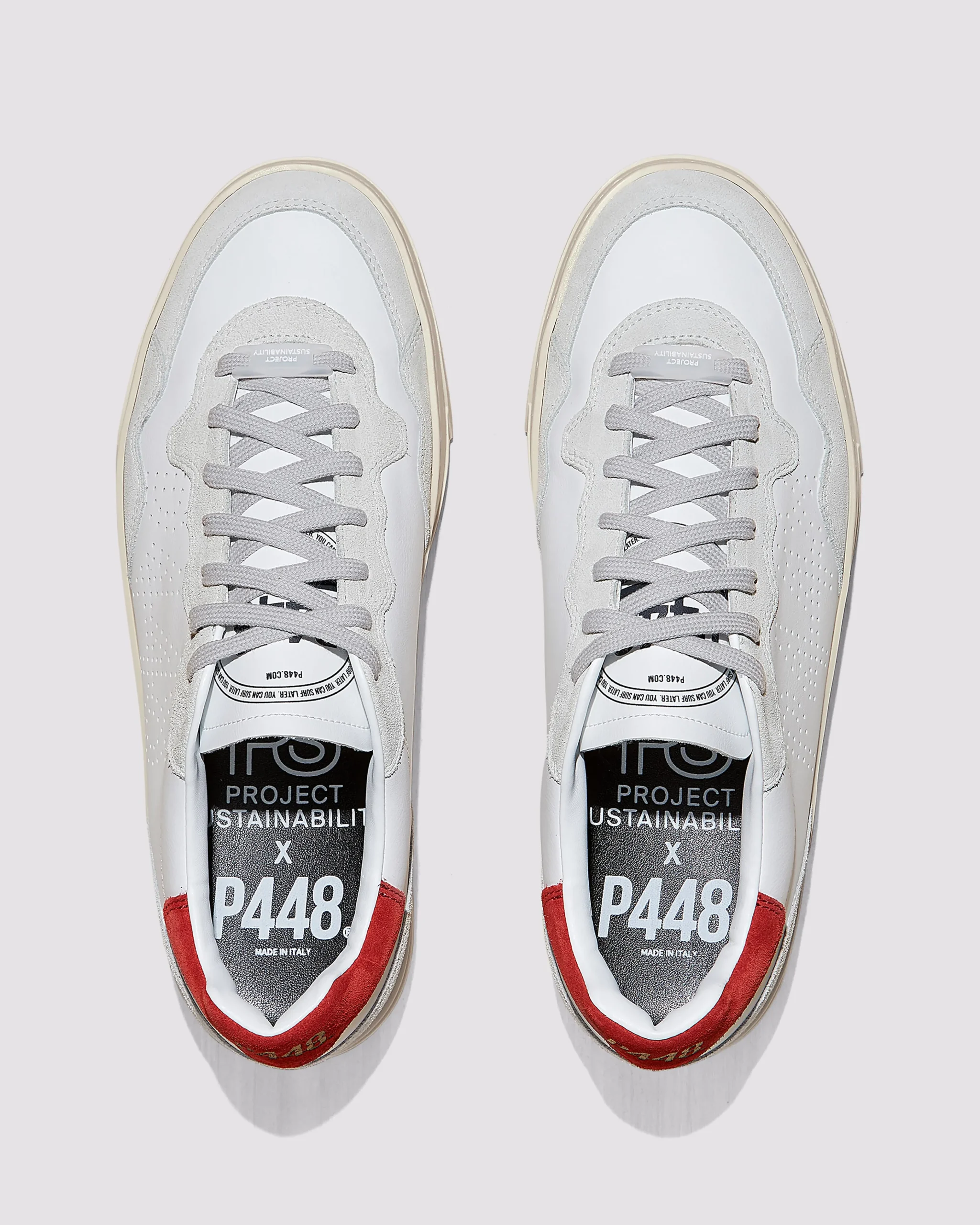 P448 Low Tops>Bali Recycled White/