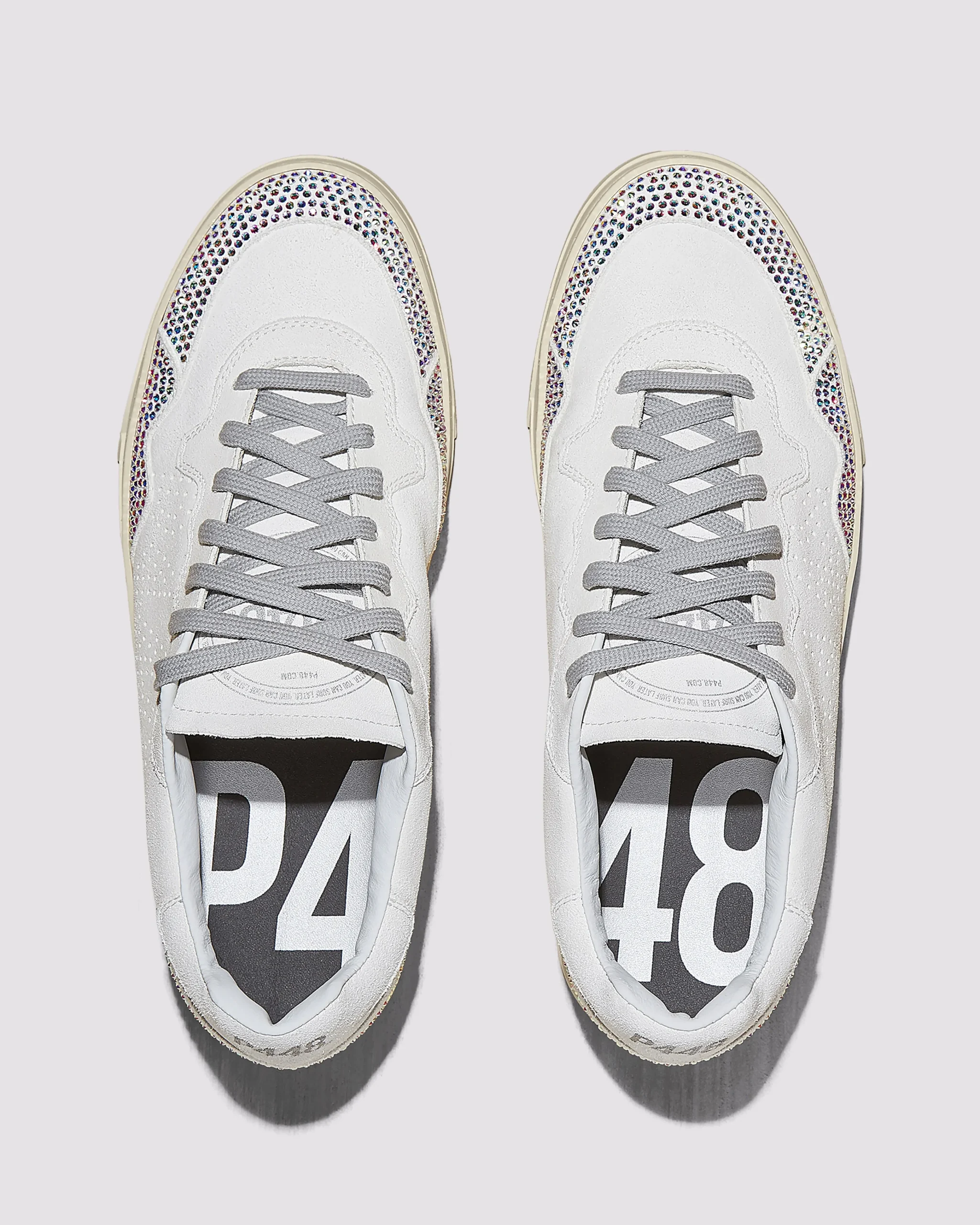 Women P448 Low Tops>Bali White/Strass