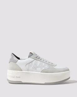 Women P448 Platforms|Low Tops>Empire White/Silver