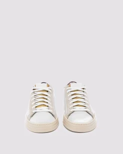 Women P448 Low Tops>Jack White/Gold