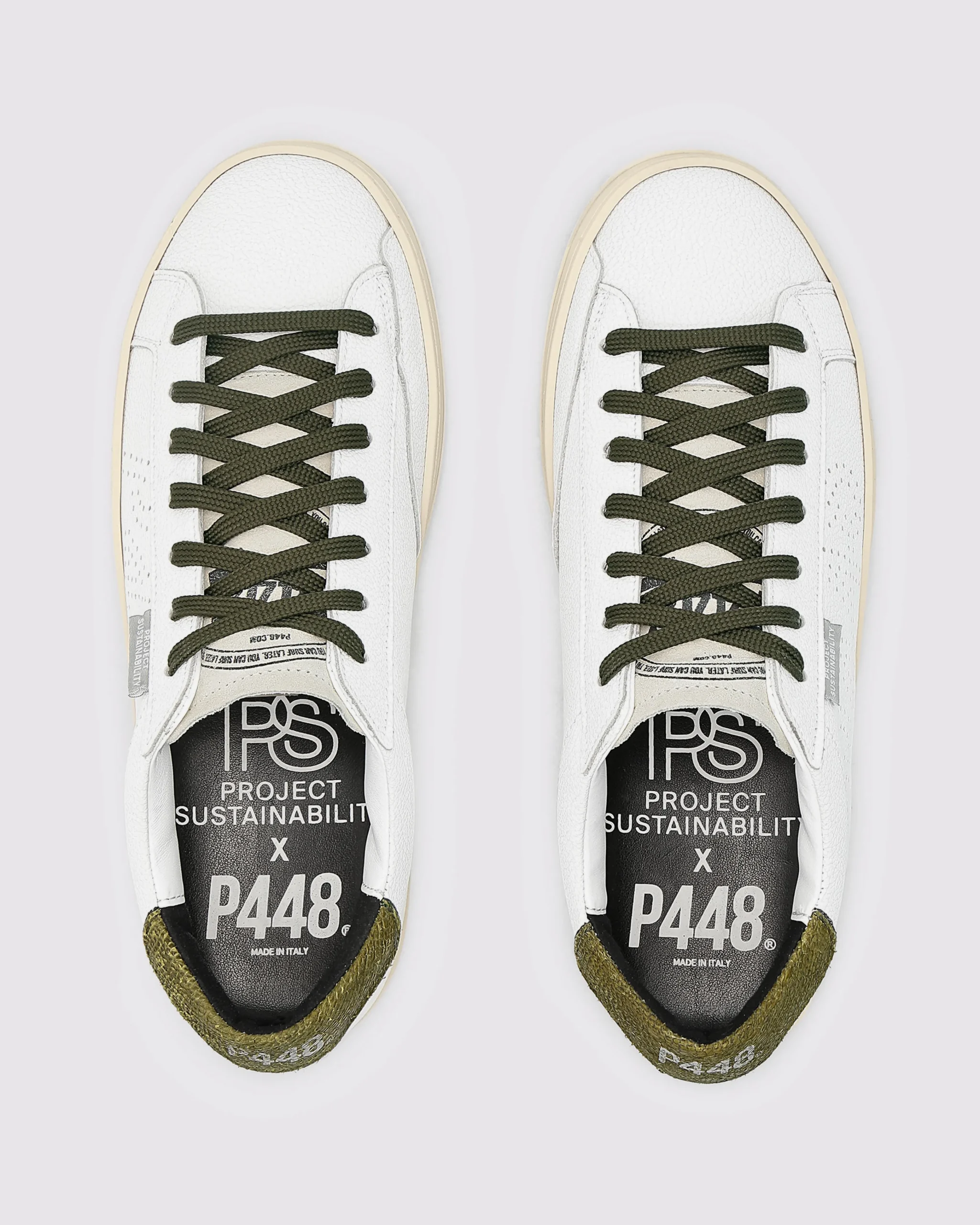 Women P448 Low Tops|Low Tops>John Lionfish White/Army