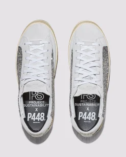 Women P448 Low Tops>John Recycled White/Silver