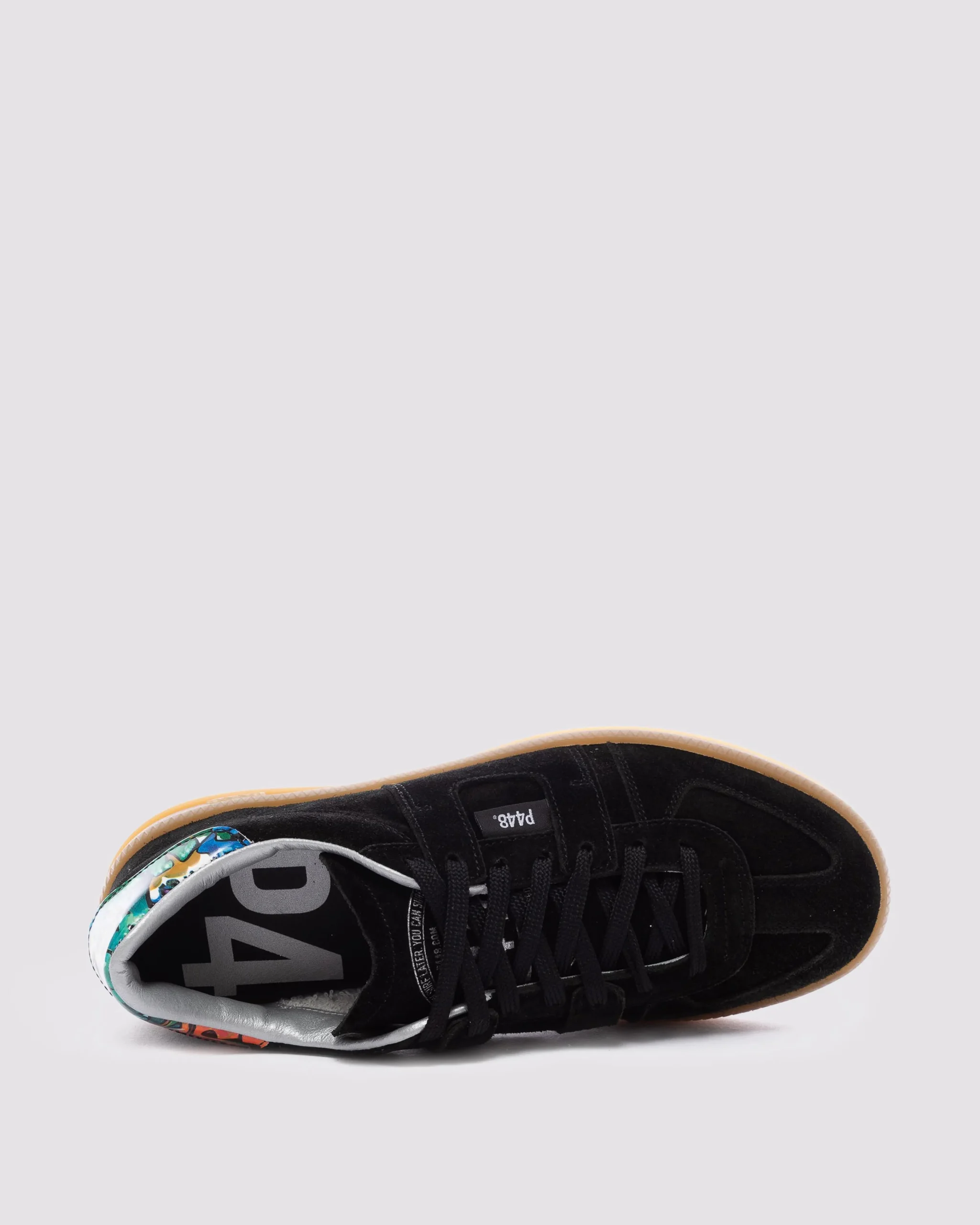 Women P448 Low Tops>Monza Graffiti/Black