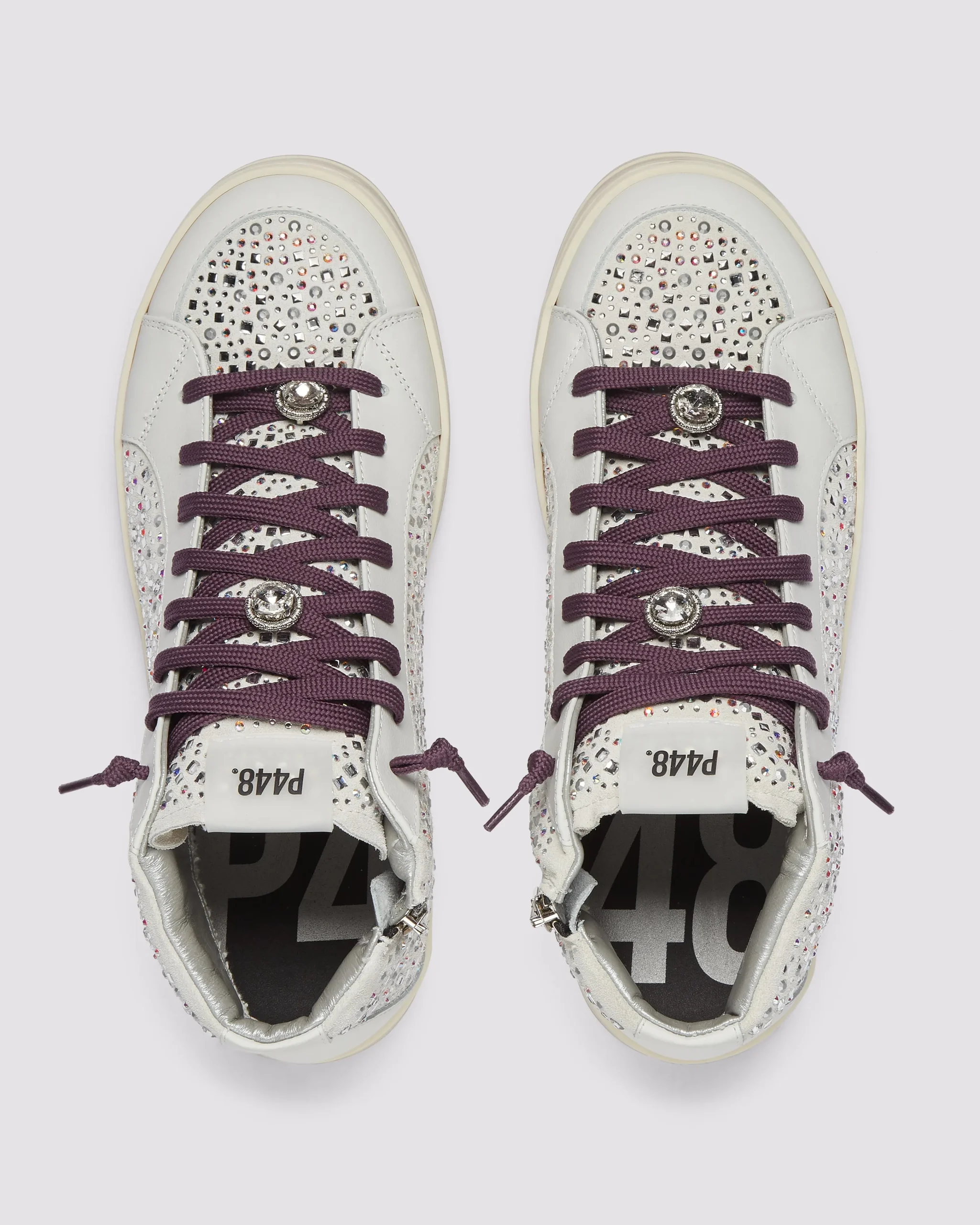 Women P448 High Tops>Skate Multi Strass