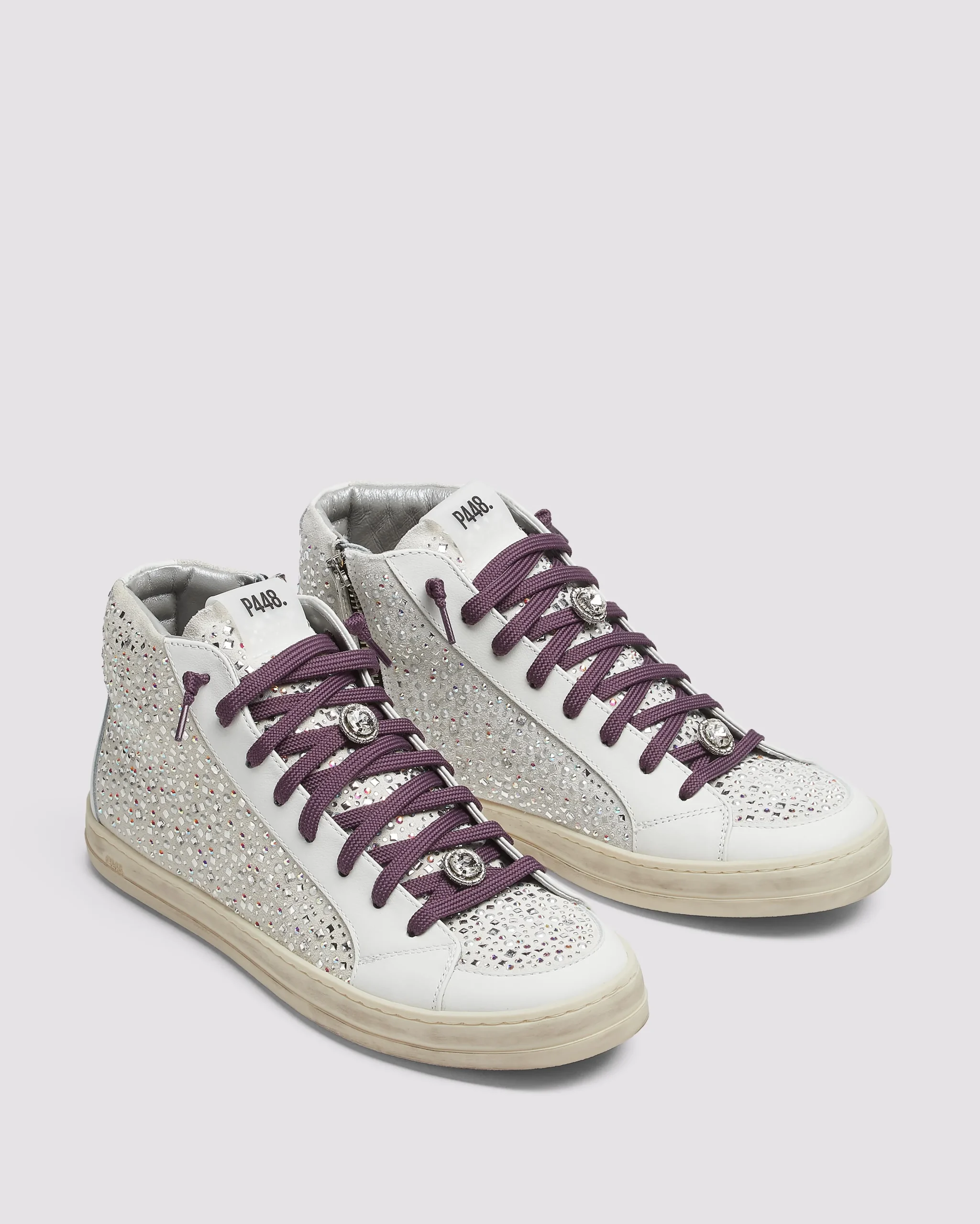 Women P448 High Tops>Skate Multi Strass