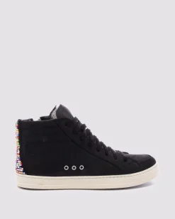 Women P448 High Tops>Skate Pinatta/Black