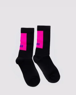 Women P448 Accessories|Accessories>Socks Black/Pink