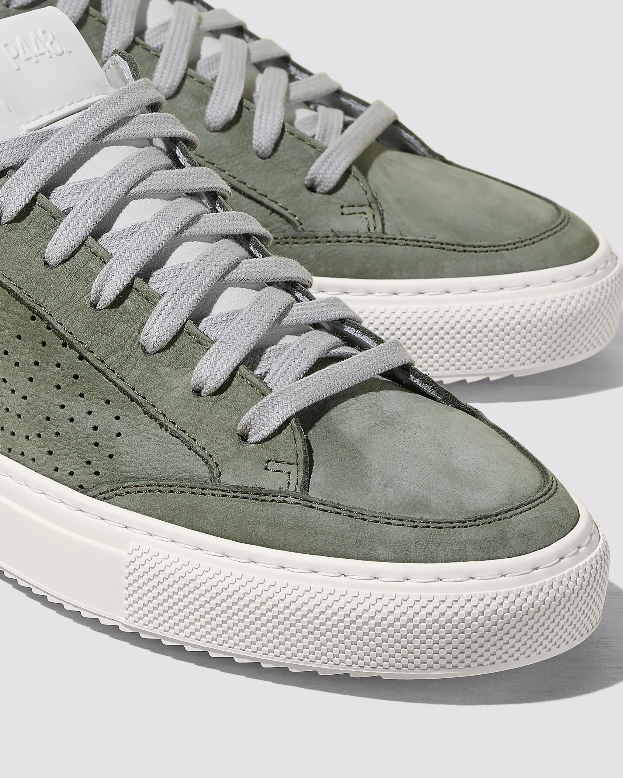 P448 Low Tops>Soho Army/White