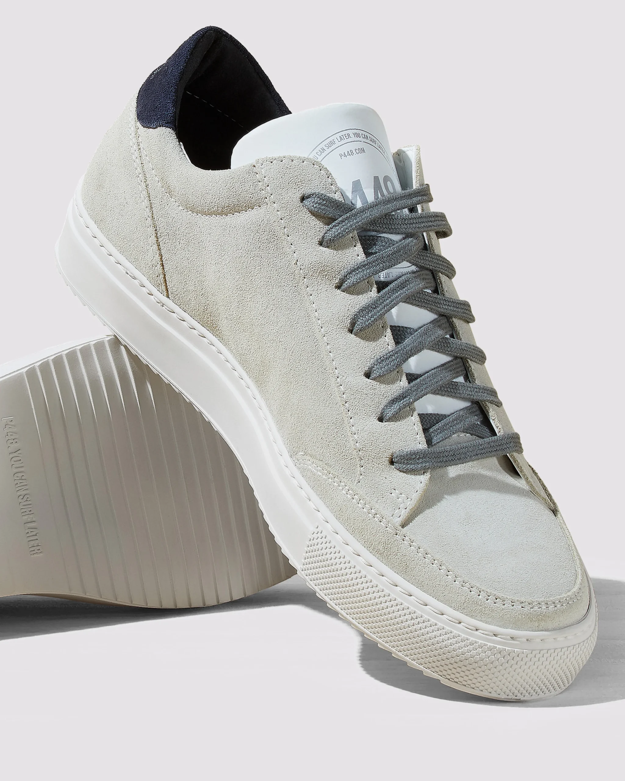 P448 Low Tops>Soho Recycled Suede Blue