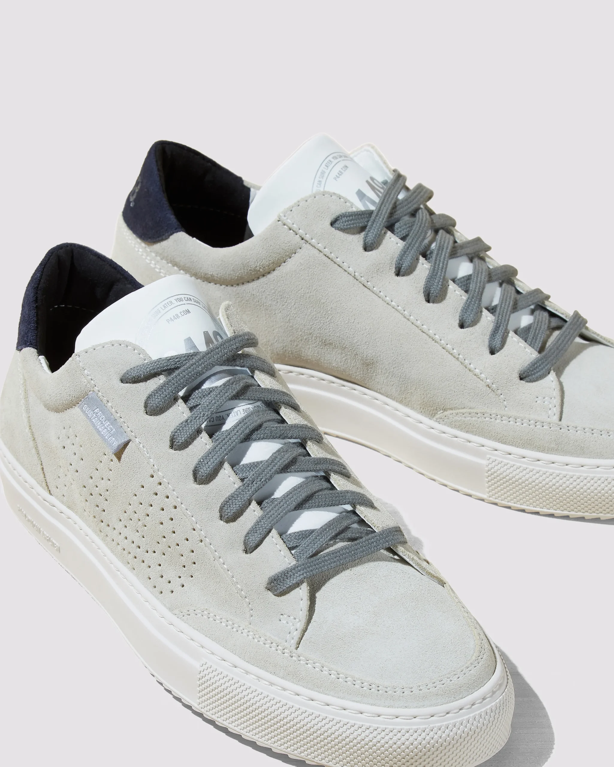 P448 Low Tops>Soho Recycled Suede Blue