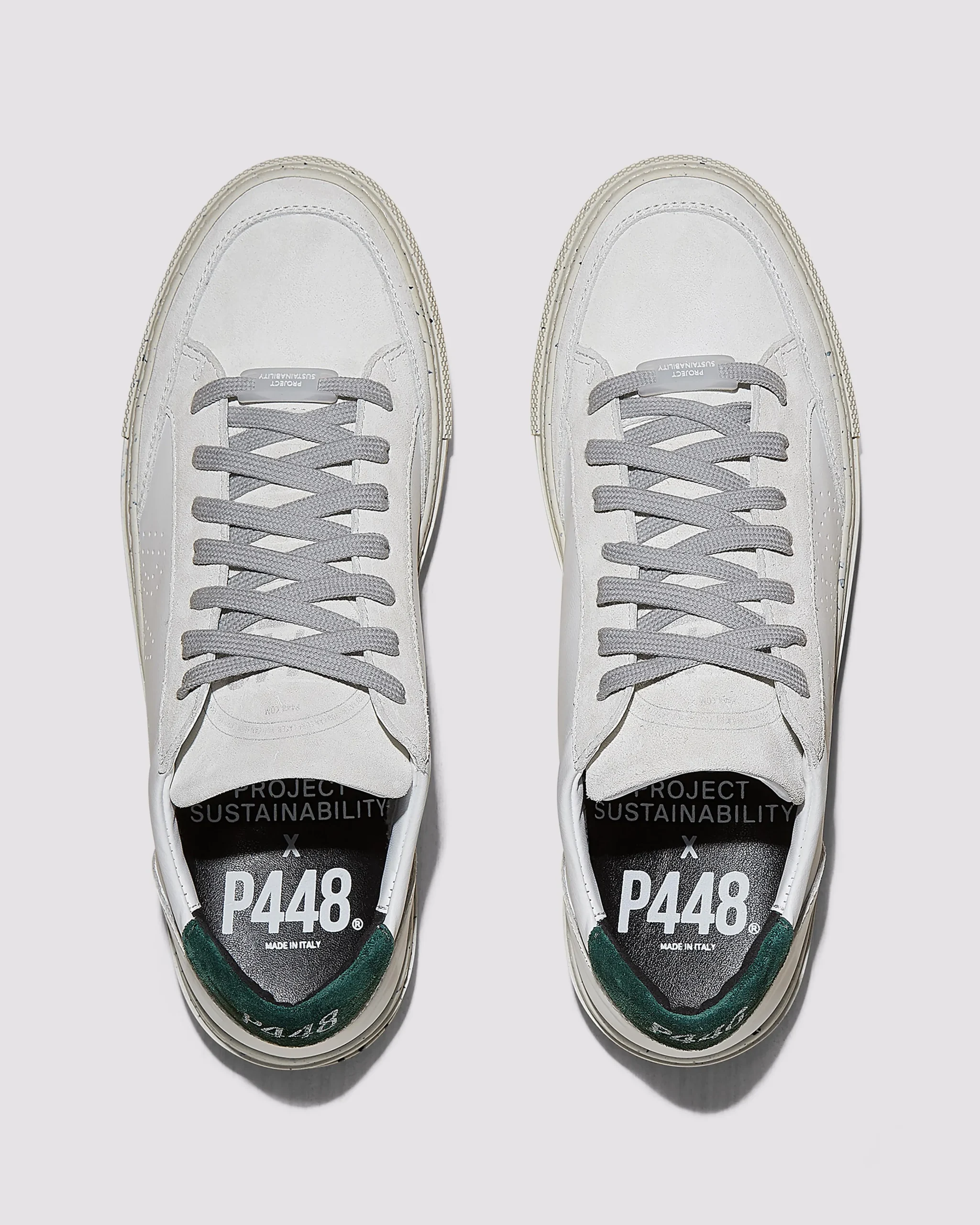P448 Low Tops>Soho Recycled White/Green