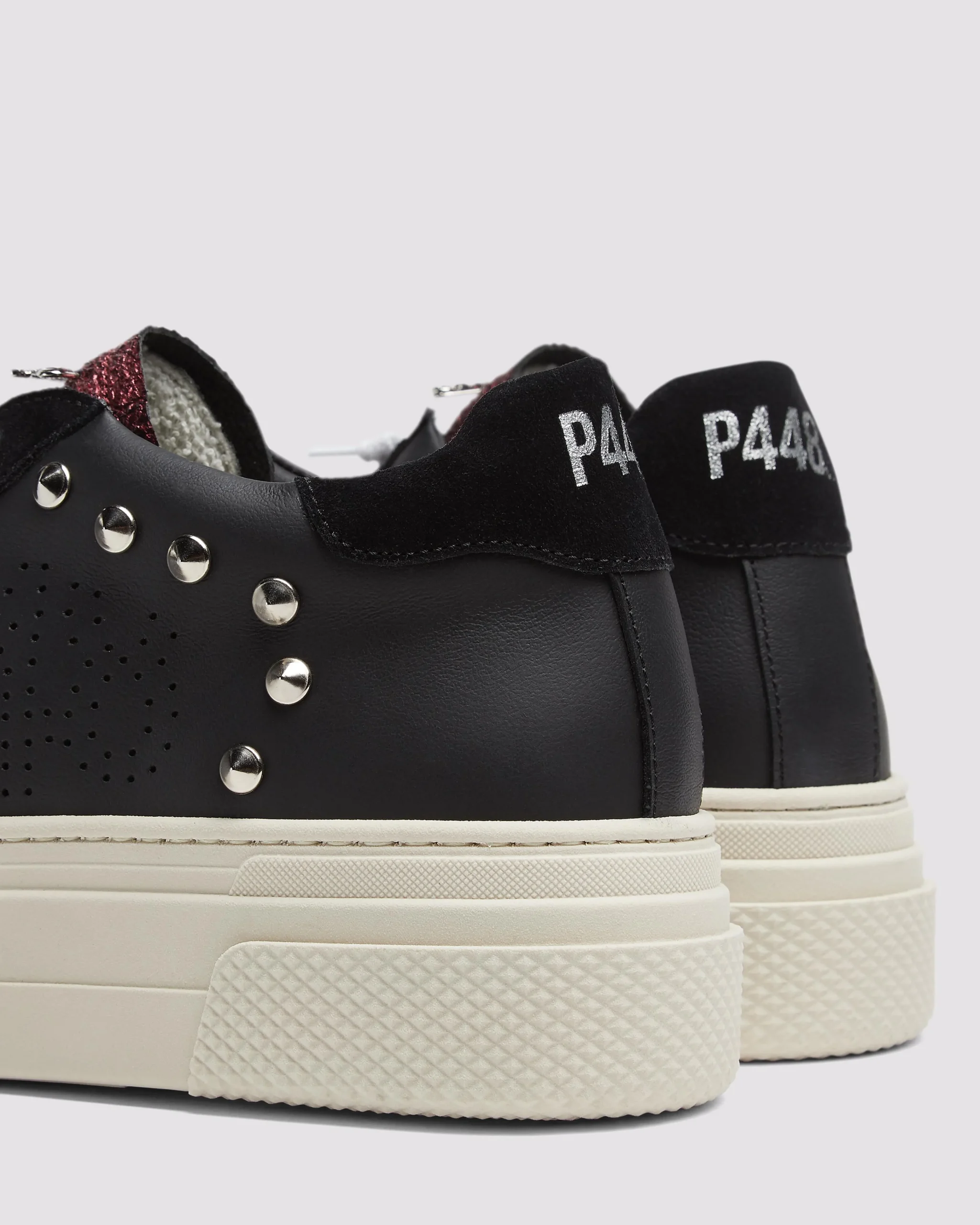 Women P448 Platforms|Low Tops>Thea Platform Black/Stud