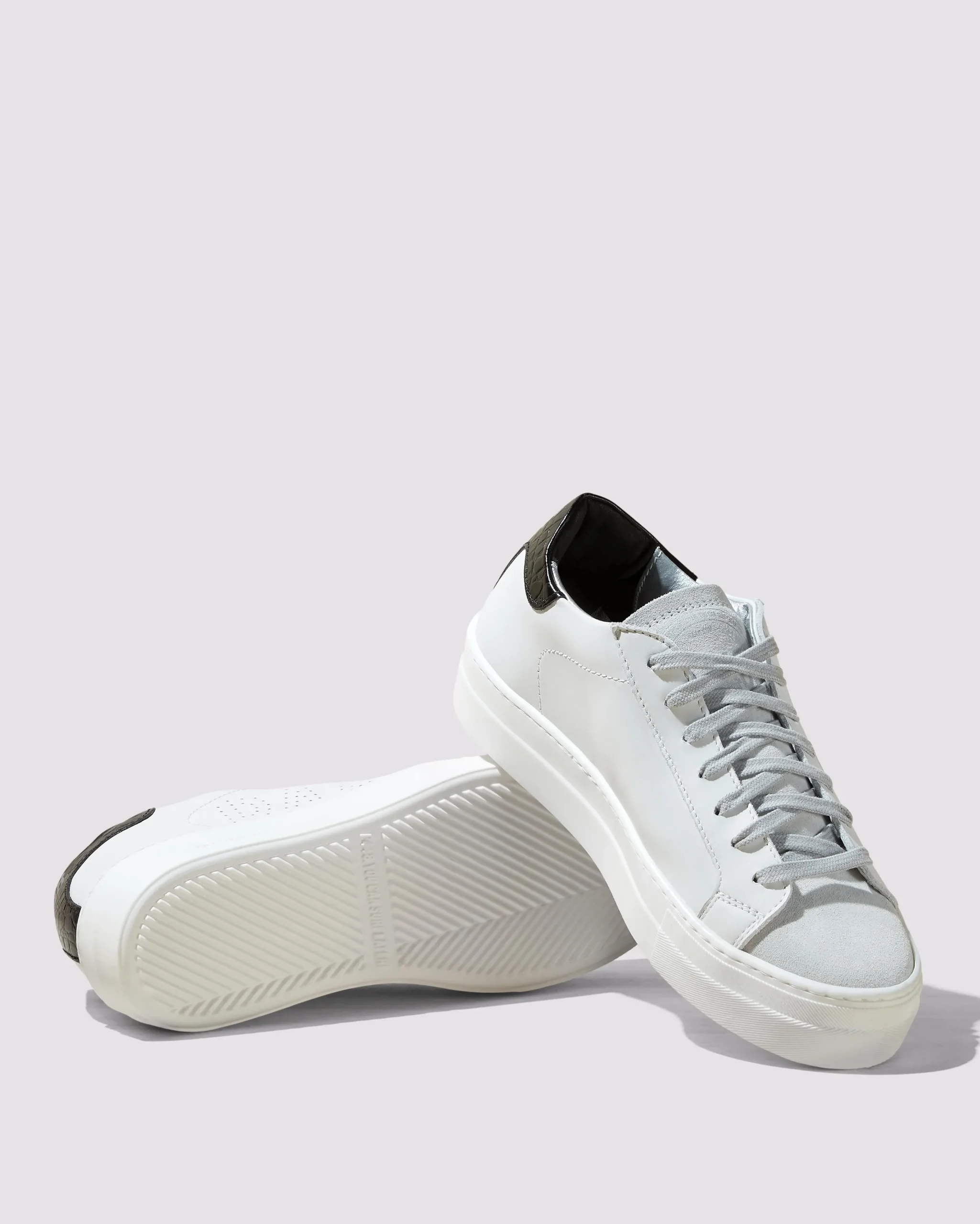 Women P448 Platforms|Low Tops>Thea White/Black