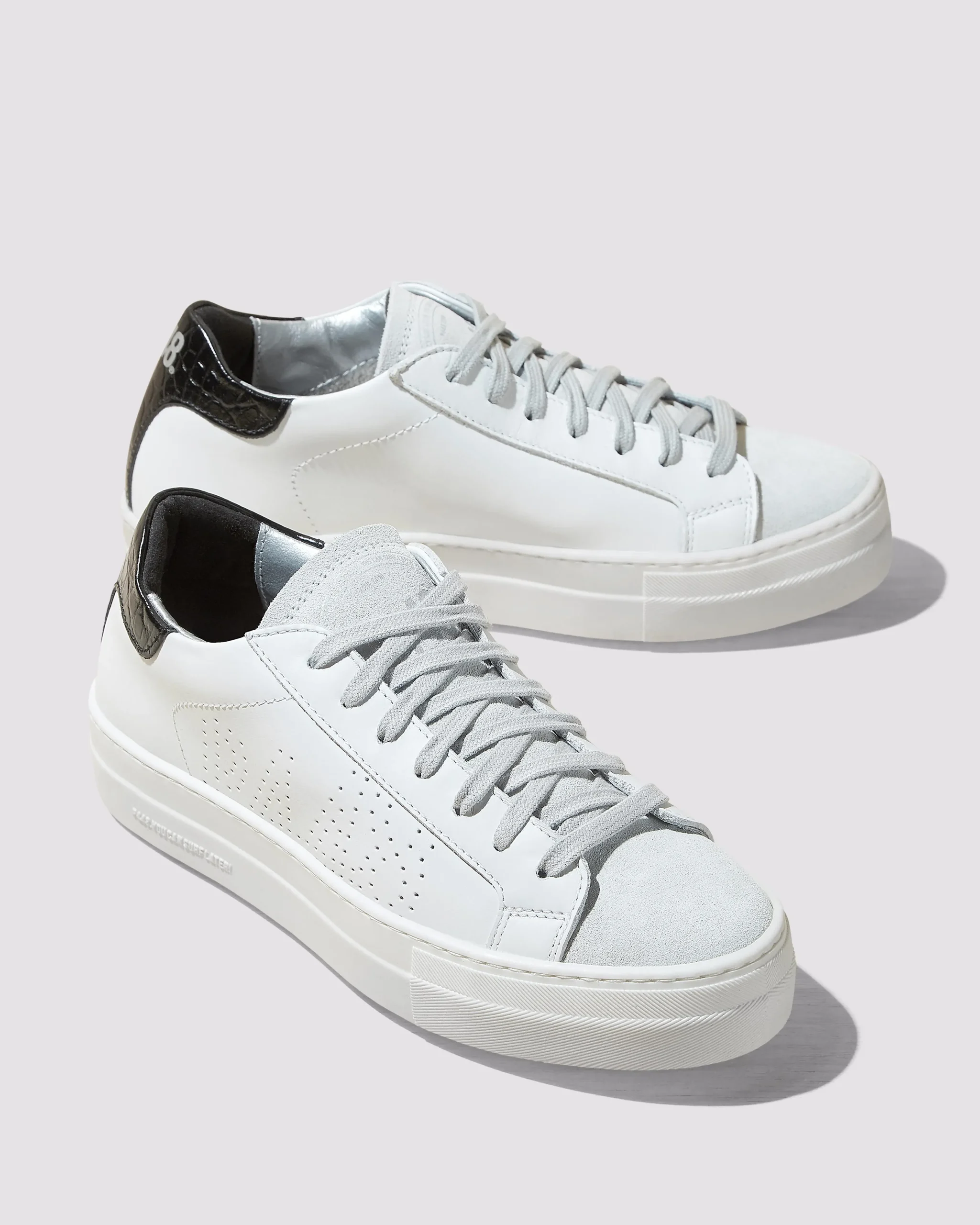 Women P448 Platforms|Low Tops>Thea White/Black