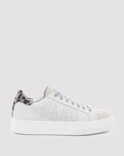 Women P448 Platforms|Low Tops>Thea White/Cheetah