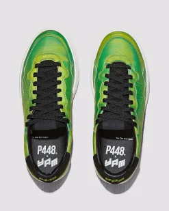 Women P448 Low Tops|Low Tops>Yam Neon Green/Black