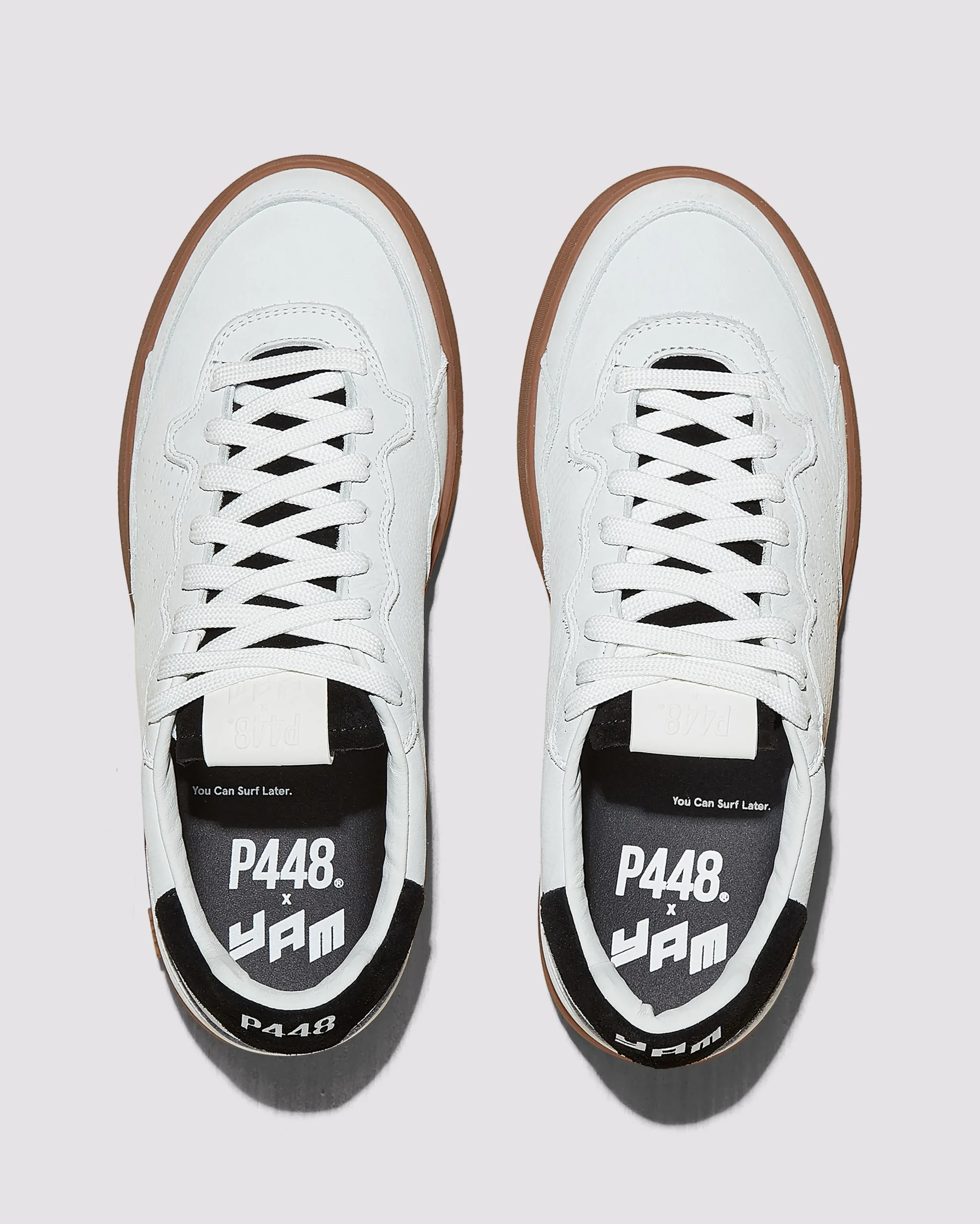 Women P448 Low Tops|Low Tops>Yam White/Nero